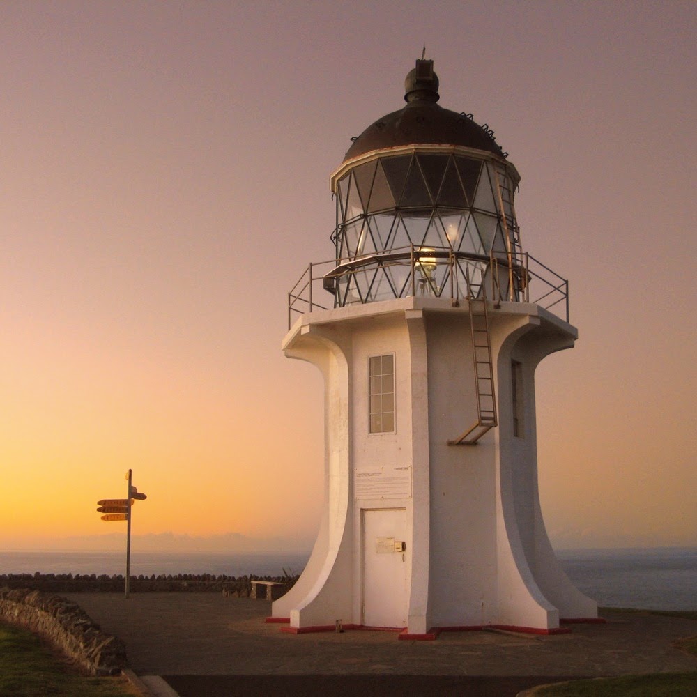 Cape Reinga cliffs at sunset